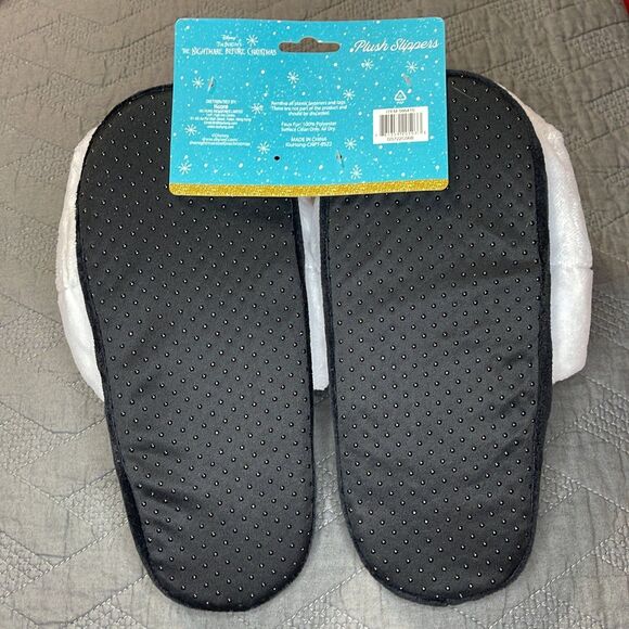 Disney The Nightmare Before Christmas Jack Skellington Plush Slippers Size L - Picture 6 of 6